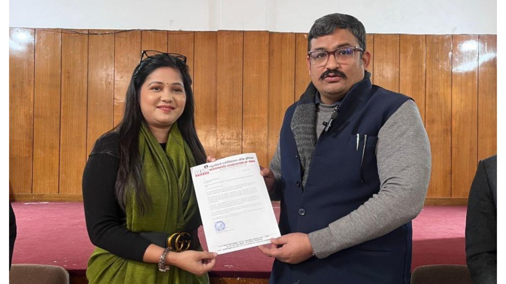 न्यूज़पेपर एसोसिएशन ऑफ इंडिया ने शिल्पा भट्ट बहुगुणा को उत्तराखंड प्रदेश अध्यक्ष किया नियुक्त