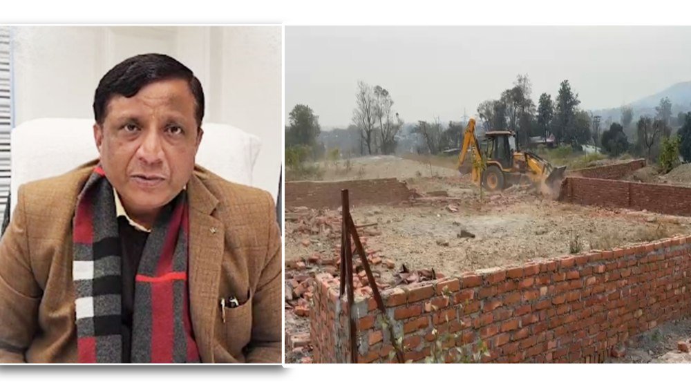 अवैध प्लॉटिंग पर एमडीडीए का सख्त प्रहार, 2026 में भी उपाध्यक्ष बंशीधर तिवारी के नेतृत्व में ध्वस्तीकरण अभियान जारी