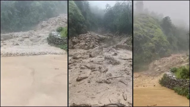 कुदरत का कहर!, मुनस्यारी में फटा बादल, रौद्र हुआ नाला, सड़क पर आया मलबा – Khabar Uttarakhand